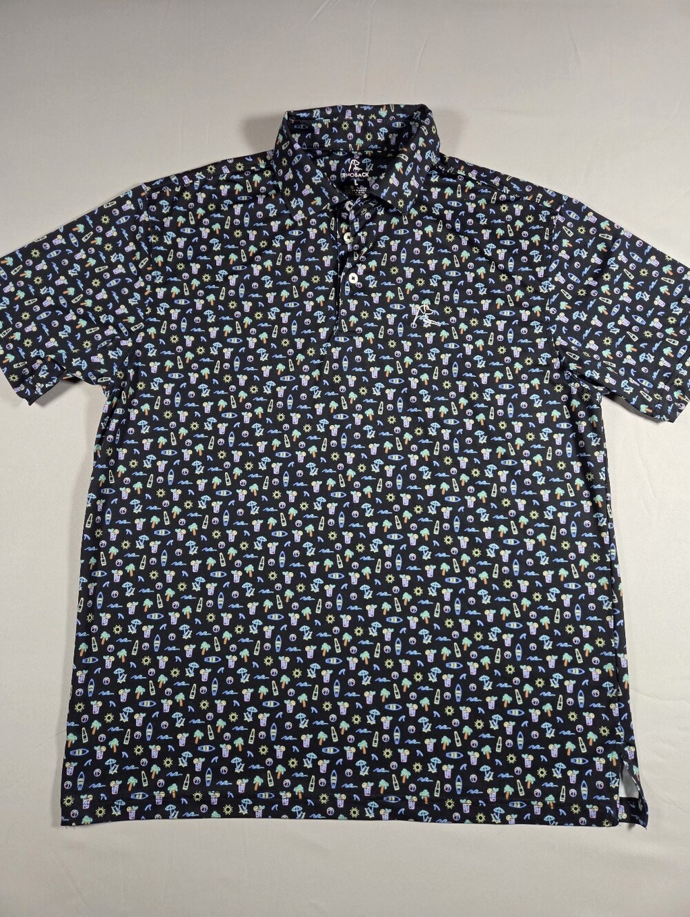 Rhoback The Beach Bar Neon All Over Size Large